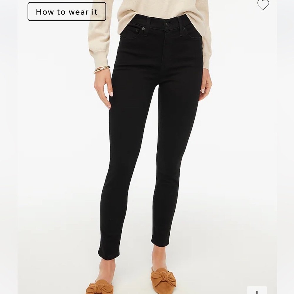 J. Crew Black High-Rise Skinny Jeans